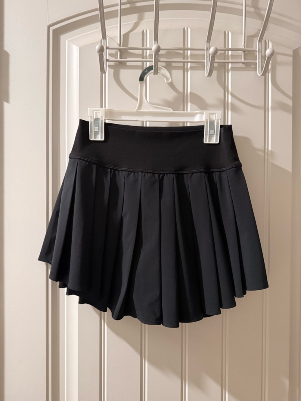 Black Pleated Womens Athletic Skirt